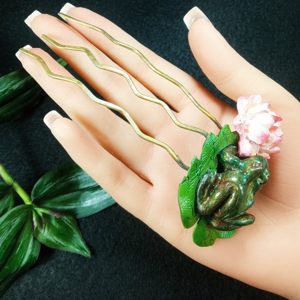 2,3,4 prong hair stick fork steel side comb frog flower pin updo maker hairstyle holder updoit hair clip bun chignon hairpin hairpiece