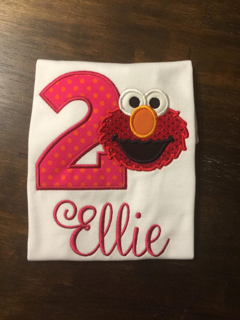 elmo 1st birthday shirt girl