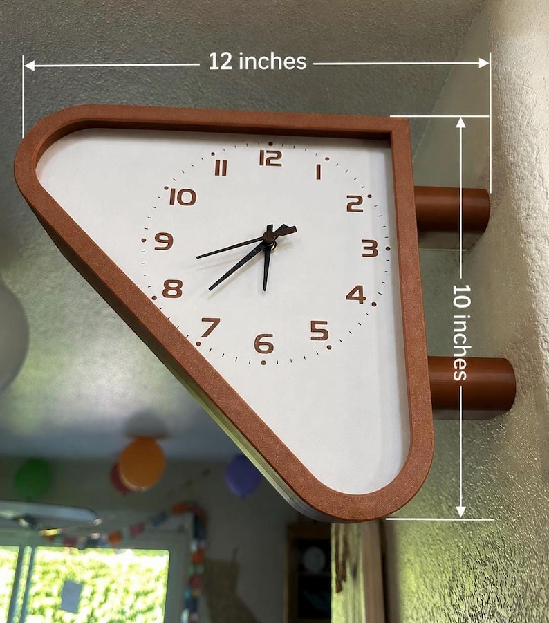 1970s Seiko Inspired Double Sided Station Clock | Retro Mid Century 3D print Decor image 2