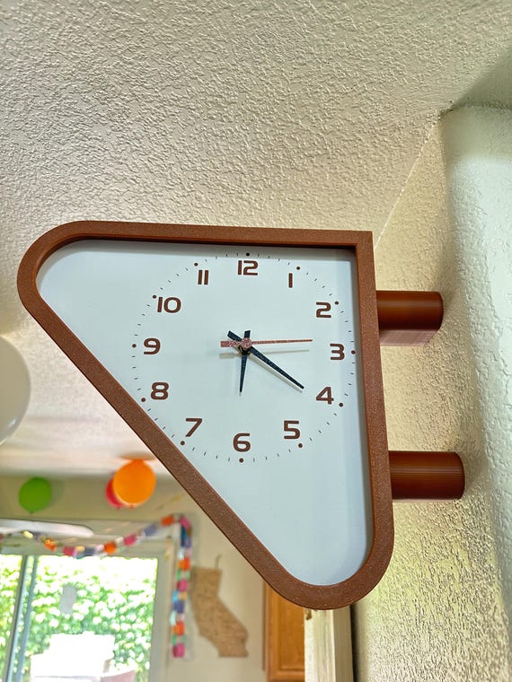1970s Seiko Inspired Double Sided Station Clock | Retro Mid Century 3D print Decor