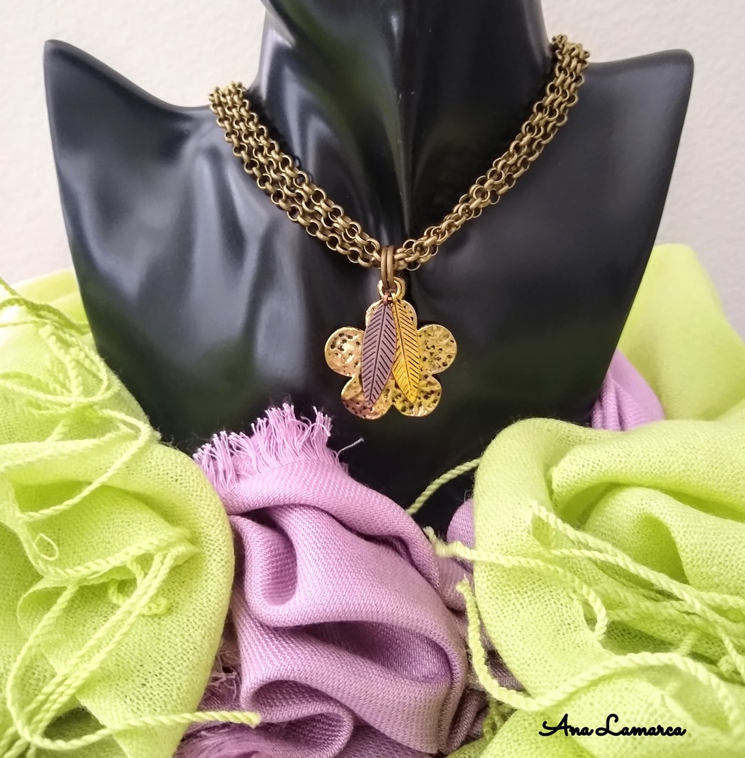 アクセサリー flower closs design top necklace Flower Necklace. Chain Necklace. Bold Pendant. Creative