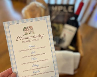 Traditional Housewarming blessing printable card
