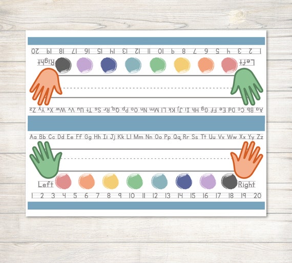 Lined Preschool Name Plate