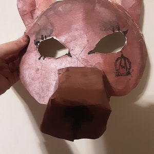 melanistic / cross fox therian mask in 2023