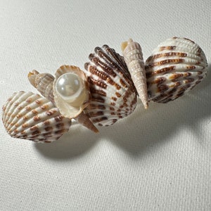 Beach Wedding Barrette, Beach Hair Accessory, Beach Wedding Hair Accessory, Shell Hair Barrette, Shell Hair Clip, Hair Accessory, Hair clip