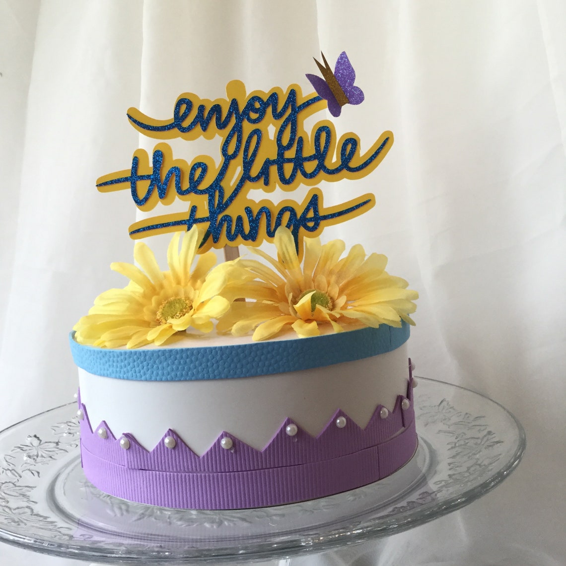 Baby Shower Cake Topper Butterfly Cake Topper Enjoy Little Etsy