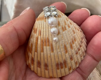 Caja para anillo de concha marina, joyero de concha marina, soporte para anillo de compromiso, propuesta de matrimonio en la playa, caja de regalo de concha marina, ¿Quieres casarte conmigo?, aniversario