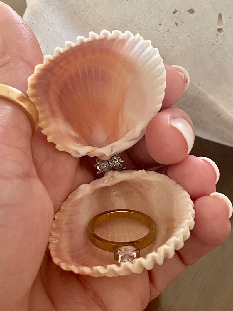 seashell engagement ring box