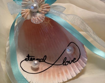 Muschel Haarschmuck, Ringkissen, Ringkissen Ewige Liebe, Muschel Haarschmuck, Muschel Haarschmuck, Ringkissen