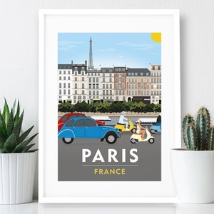 Paris – France Poster / A4 or A3 Print / Travel Poster / Vintage Print
