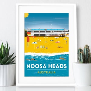 Noosa Heads – Australia Poster / A4 or A3 Print / Travel Poster / Vintage Print