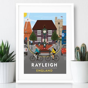 Rayleigh – Poster / A4 or A3 Print / England / Essex / Travel Poster / Vintage Print