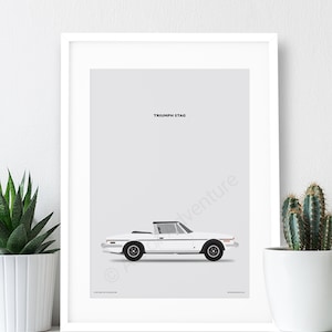 Triumph Stag Poster / A3 Print  / Car Poster / Car Print / Classic Car