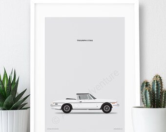 Triumph Stag Poster: Art Print (A3)