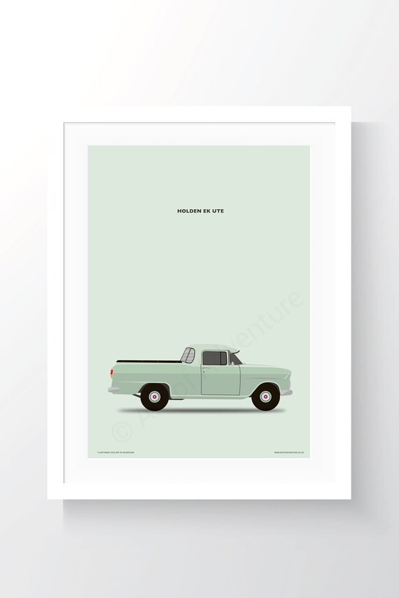 A5 Size A4 Vintage Retro Old Car Watercolour Art Print A3
