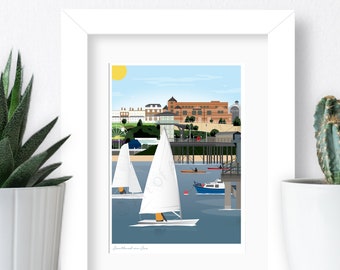 Southend-on-Sea, Essex Travel Poster: Art Print (A5)