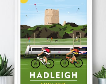 Hadleigh – Large Poster / A2, A1, A0 Print / England / Essex / Travel Poster / Vintage Print