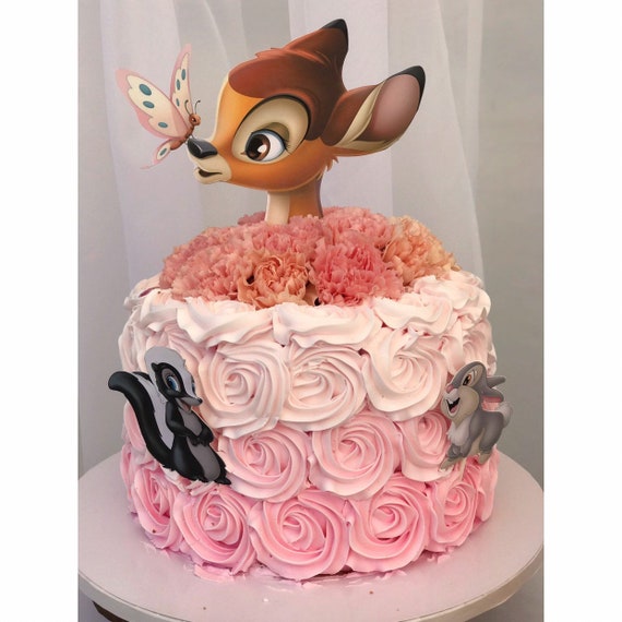 Bambi Cake Topper Set 3 Pieces Etsy