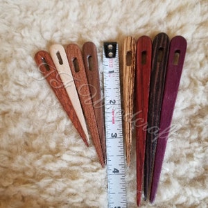 Wooden Nalbinding needles 3, 4 and 5 inch