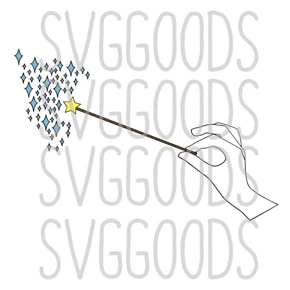 Download Fairy Godmother SVG with Colors Wand SVG Magic SVG Fairy ...