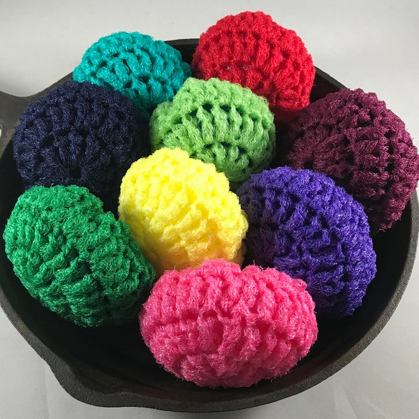 Scrubbies/scrubbie/scrubby/net/nylon/crochet/thick/pot scrubber/nylon net/netting/long-lasting/long lasting/loufah/scrub/exfoliate