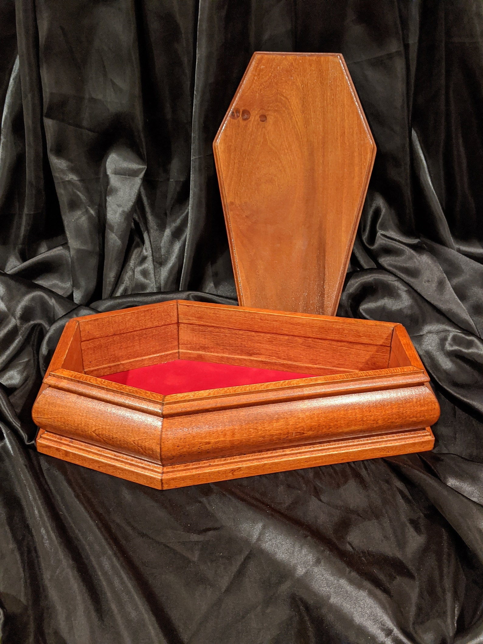 Elegant 12 Lidded Velvet Coffin Tray Etsy