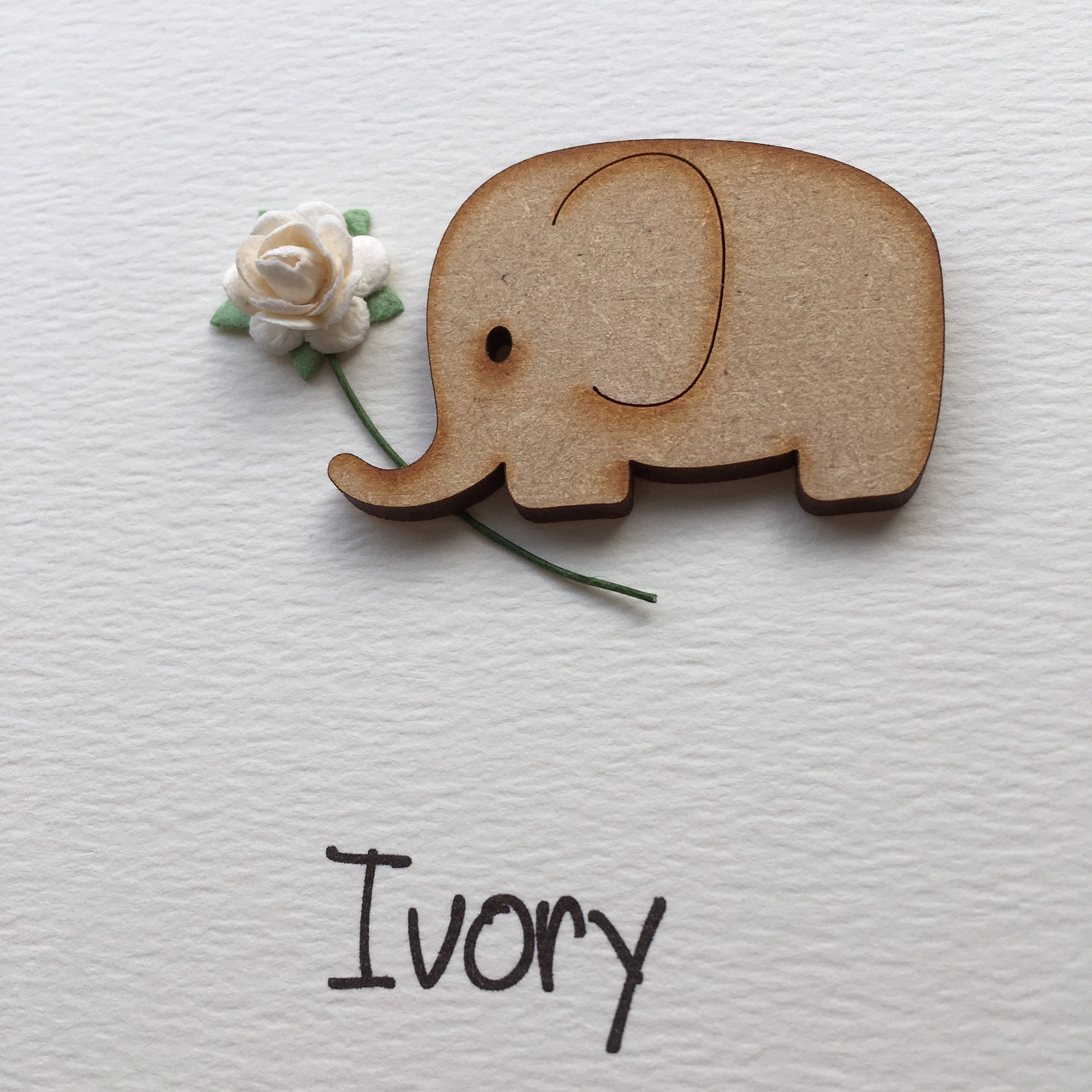 14th Anniversary Card Ivory Wedding Anniversary Elephant Etsy UK