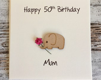 50th Birthday Card - Mum