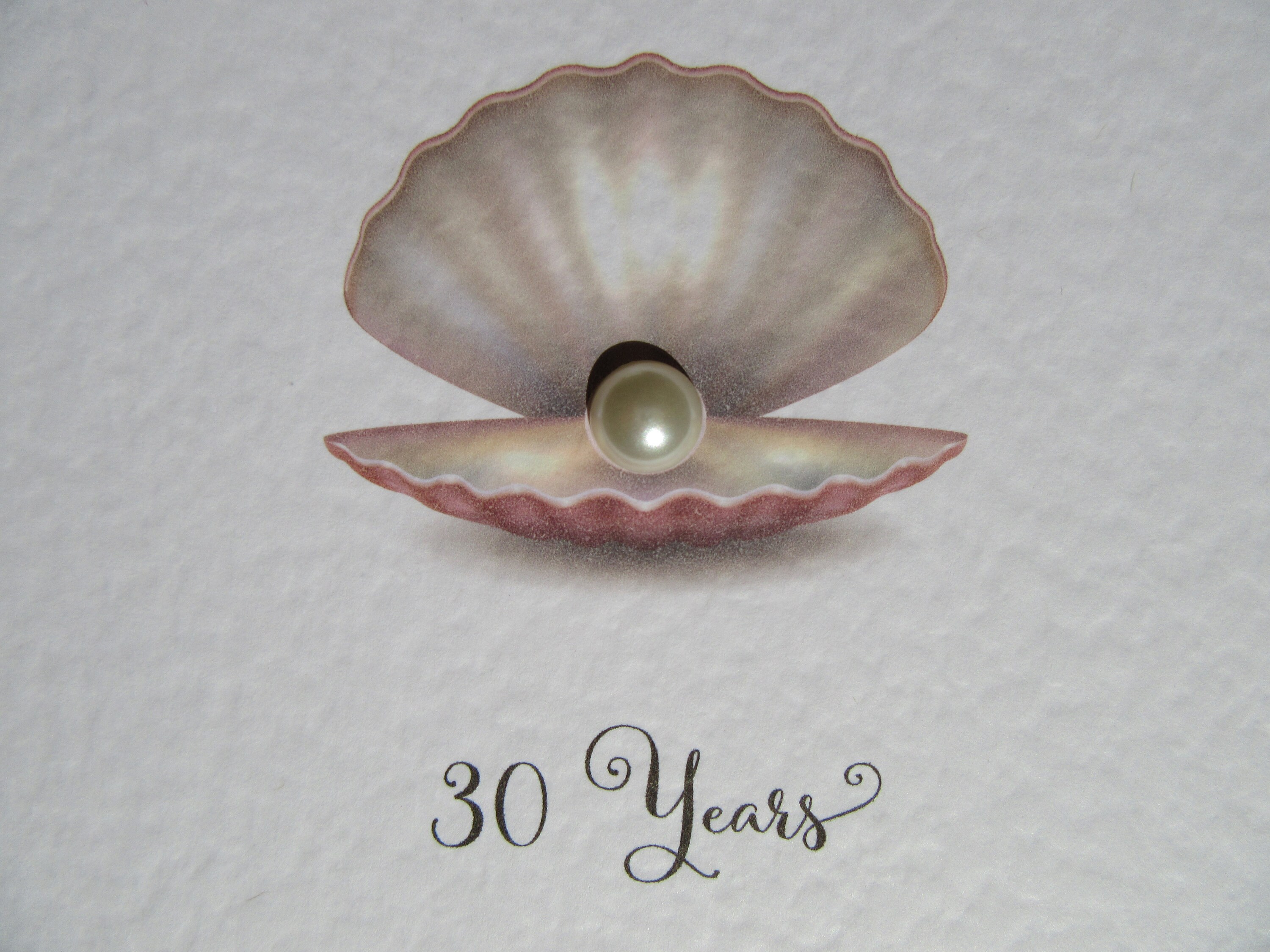 30th Anniversary Card Pearl Pearl Wedding Anniversary Card - Etsy UK