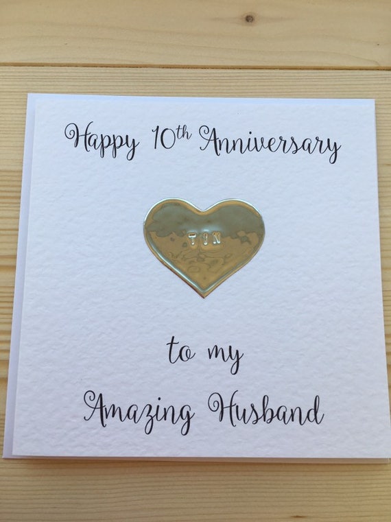 10th wedding anniversary for husband