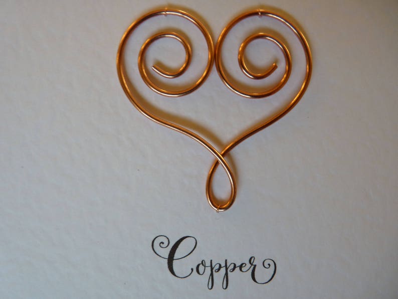 7th anniversary card copper 7 wedding anniversary card traditional handmade gift image 7