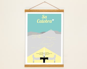 Sa Calobra Mallorca Spain poster A3, racing bike poster, birthday gift, gift for men, gift for women