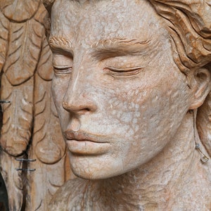 Arcangelo Raffaele, scultura in legno image 10