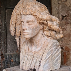 Arcangelo Raffaele, scultura in legno image 8