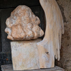 Arcangelo Raffaele, scultura in legno image 4