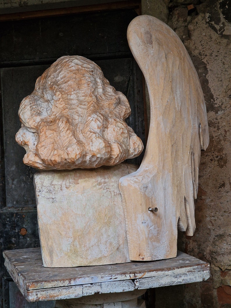 Arcangelo Raffaele, scultura in legno image 4