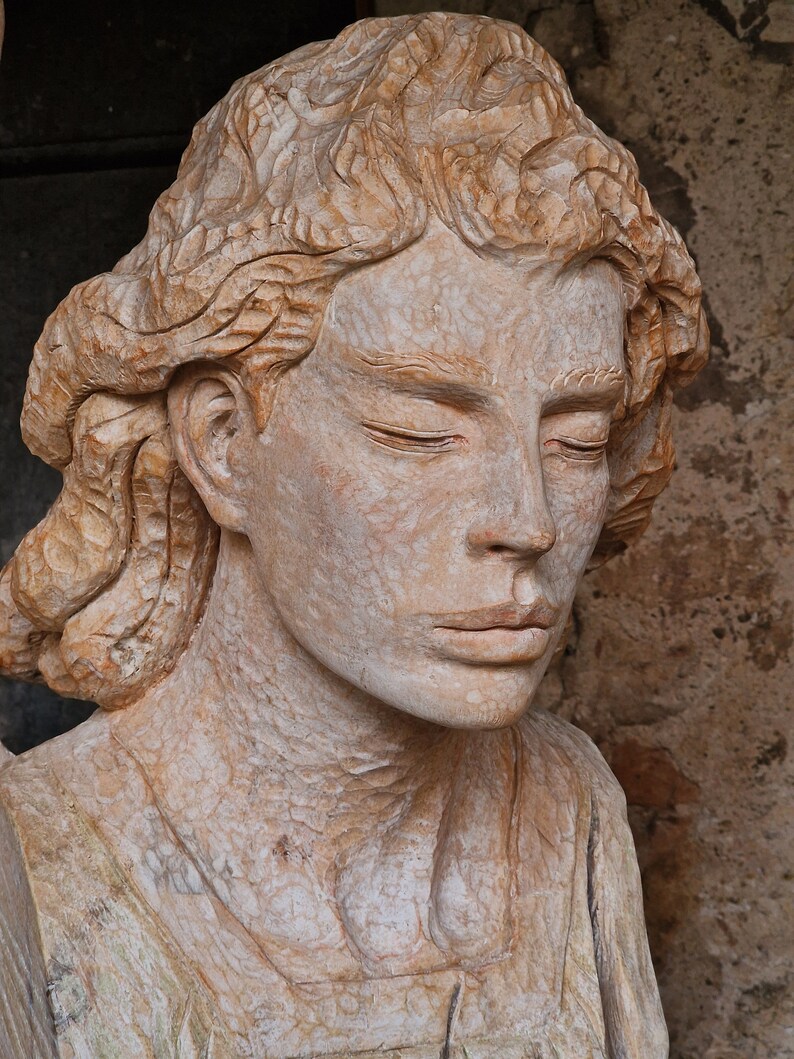 Arcangelo Raffaele, scultura in legno image 1