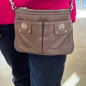Marc by Marc Jacob’s Small Cross Body Bag Dark Taupe