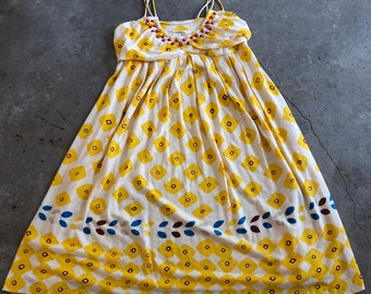 Diane Von Furstenberg Silk & Linen Sundress Size 6