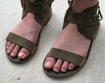 Martin Margiela Nubuck Buckle Sandal Sz 8.5