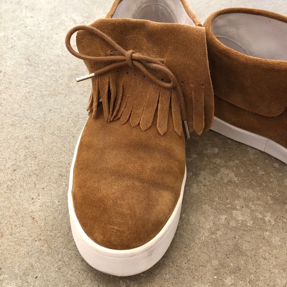 Derek Lam 10 Crosby Suede Moccasin Lace Shoe Sz 8 - image 3