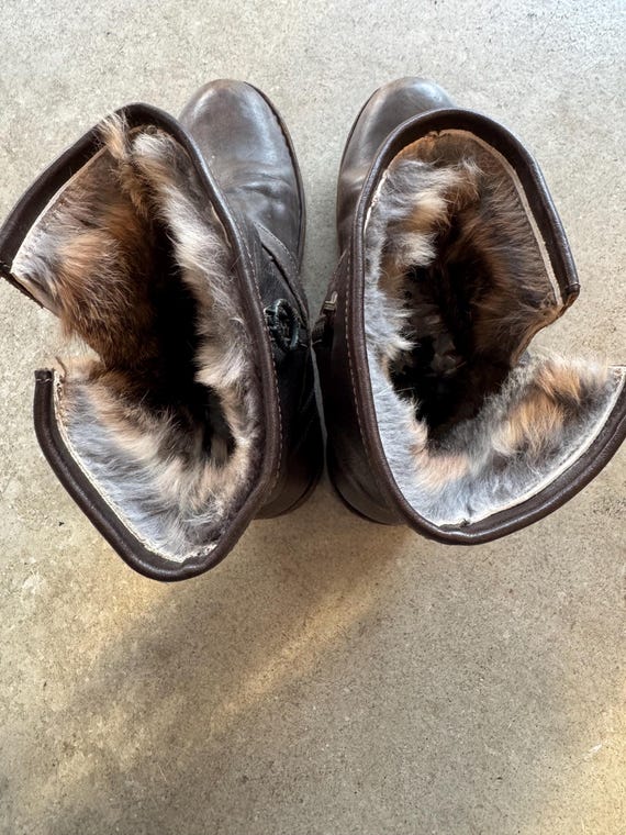 il_1080xN.6500604184_1si5.jpg Fiorentini + Baker Eli Brown Leather Ankle Boot w Rabbit Lining 38 main image 1