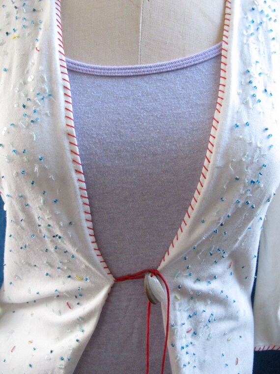 A Common Thread Hand Beaded and Embroidered Boho … - image 4