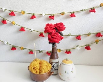 PATTERN - Crochet Flower Garland Pattern