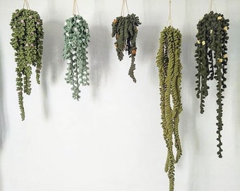 PATTERN - All 5 Vines, Easy Crochet Guide, Step by Step, Make your own Plants and Macrame Hanger