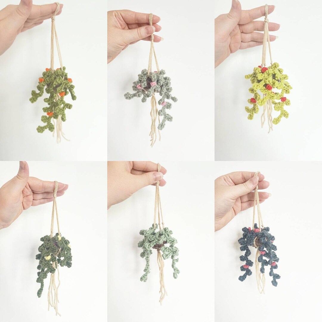 PATTERN - Mini Hanging Vine, Easy Crochet Guide, Step by Step, Make ...