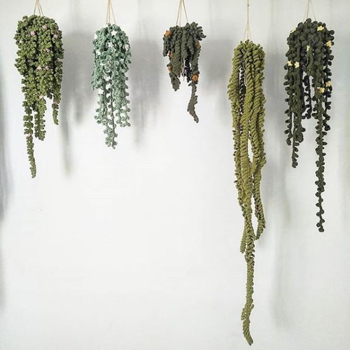 PATTERN - All 5 Vines, Easy Crochet Guide, Step by Step, Make your own Plants and Macrame Hanger