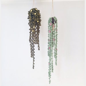 PATTERN - Pointy Leaf Vine, Easy Crochet Guide, Step by Step, Make your own Plant and Macrame Hanger