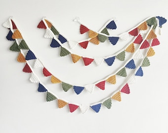 PATTERN - Crochet Mini Flag Bunting