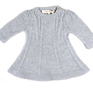 Babies Cotton cashmere cable knit dress. Baby first Christmas,baby Christmas dress,baby girl Christmas outfit, baby knit dress, baby dress